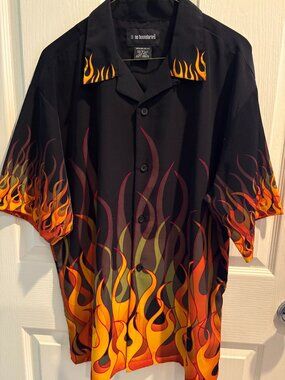 Men's Flaming Short Sleeve